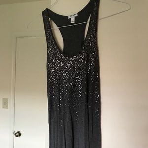 Gray Sequin Tank